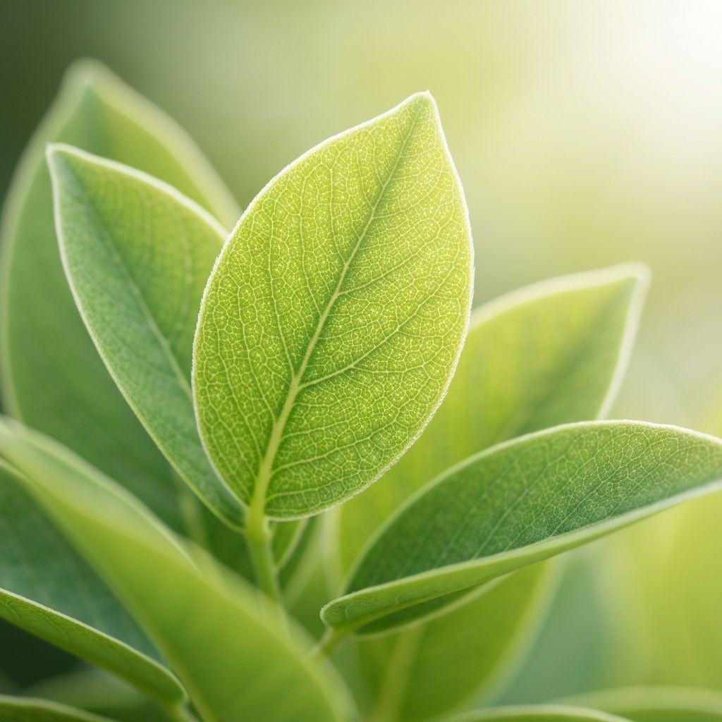 Makro von sanften Blättern